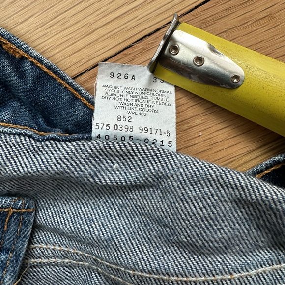 Vintage Levi’s 505 Jeans Orange Tab Straight Leg Regular Fit Men’s 33x30 USA - Picture 7 of 14